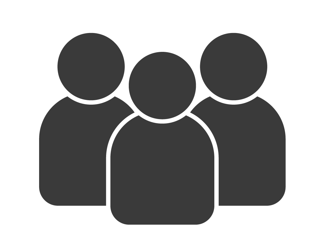 —Pngtree—simple black-and-white three-person icon_4154815